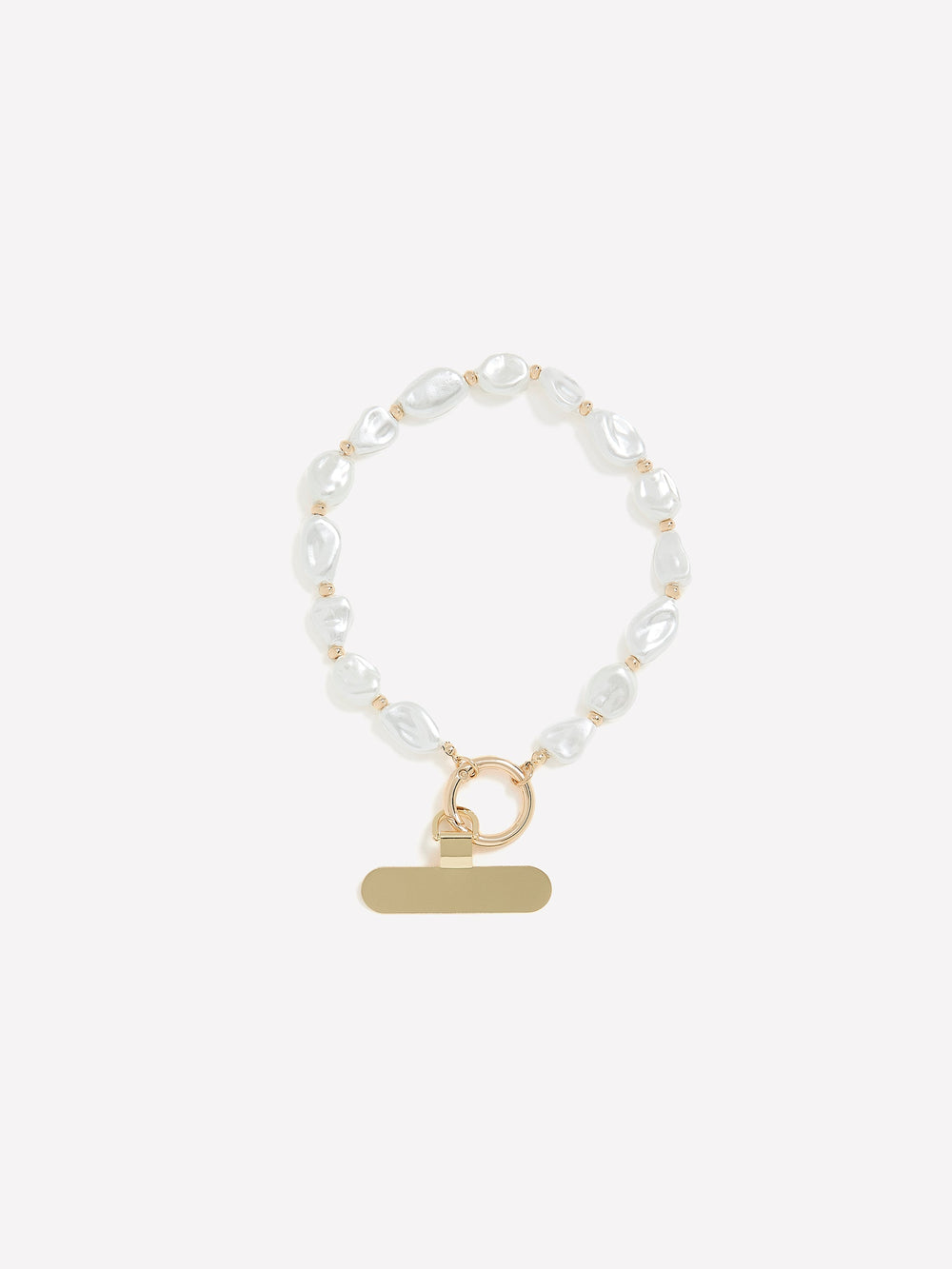 Glass Pearl Bag Charm & Phone Wristlet rw&co Great Value Deal