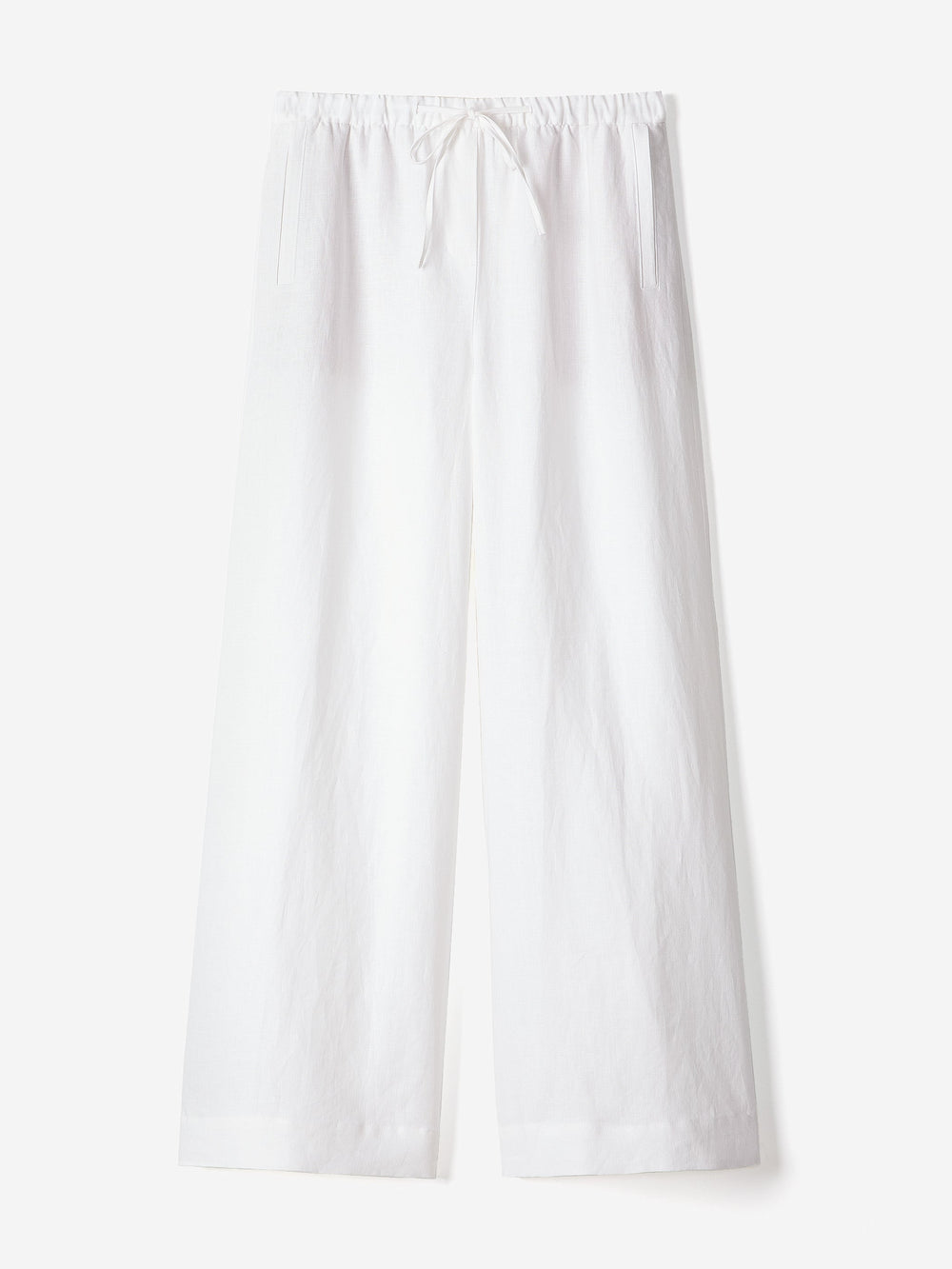 Linen Mid-Rise Wide-Leg Pant rw&co Great Value Deal