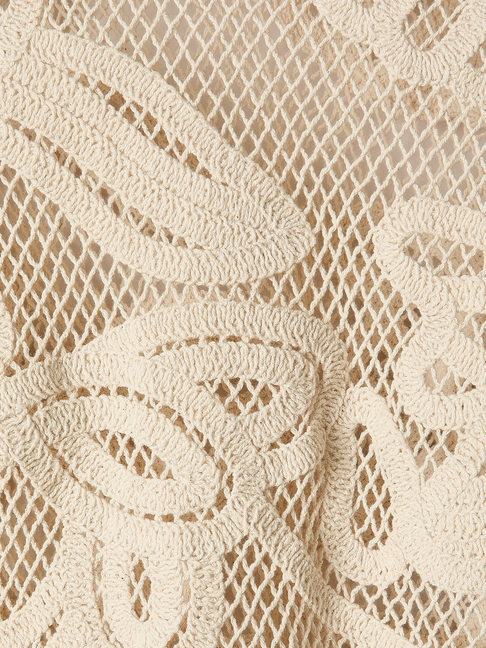 Long-Sleeve Crew-Neck Top with Crochet Details rw&co Limited Time Discount