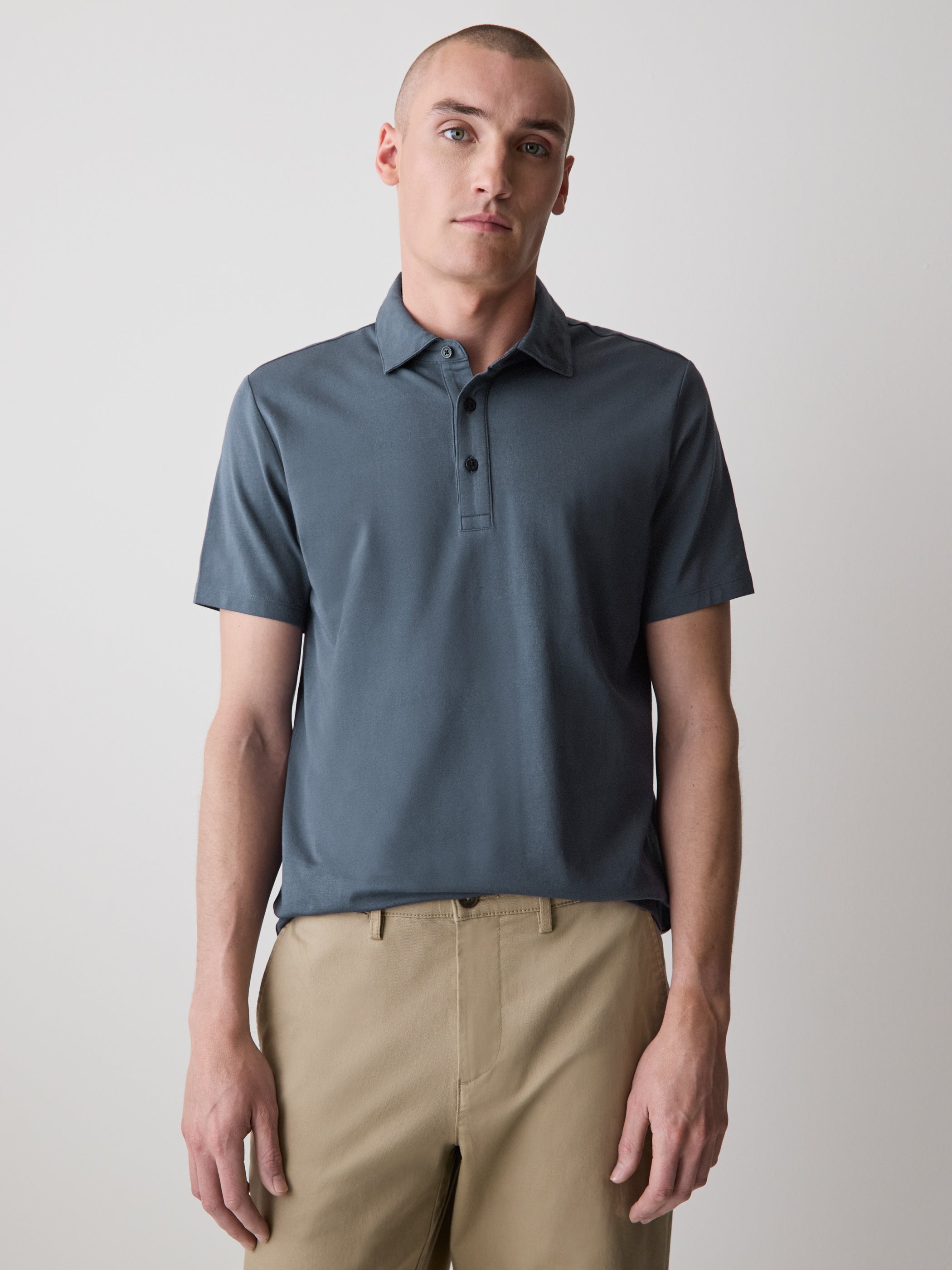 Short-Sleeve Supima (R) Cotton Polo rw&co Limited Time Discount