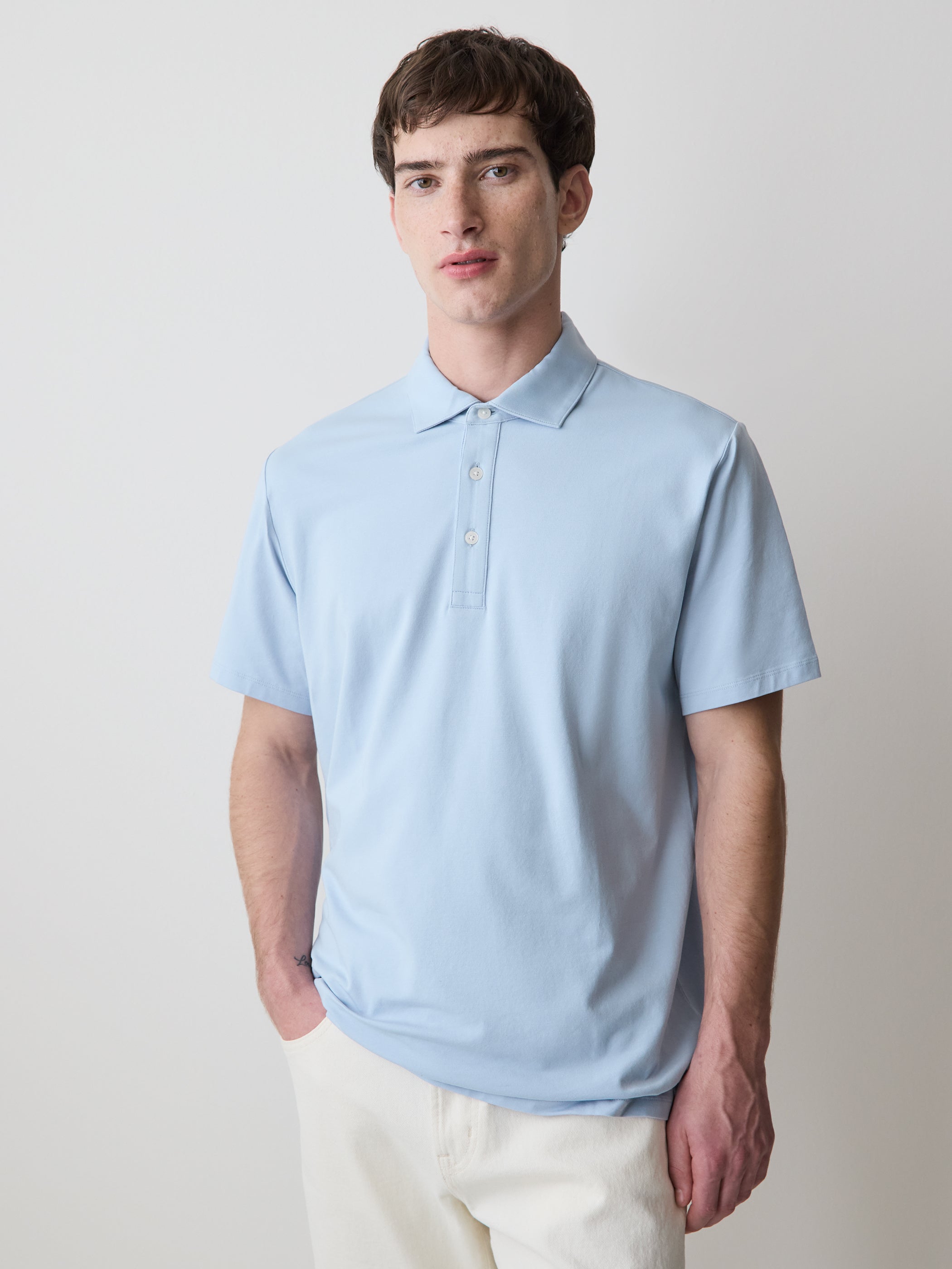 Short-Sleeve Supima (R) Cotton Polo rw&co Limited Time Discount