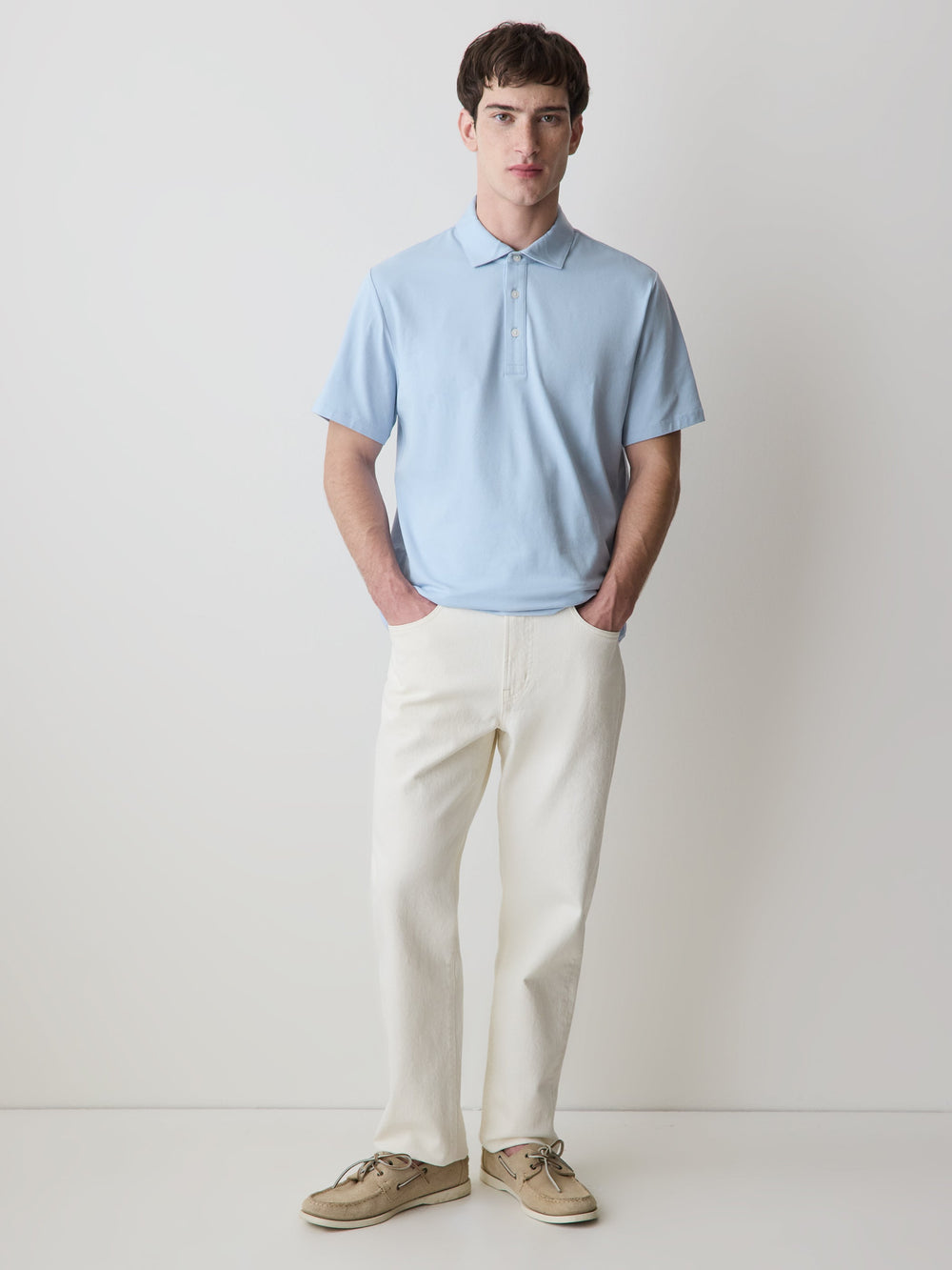Short-Sleeve Supima (R) Cotton Polo rw&co Limited Time Discount
