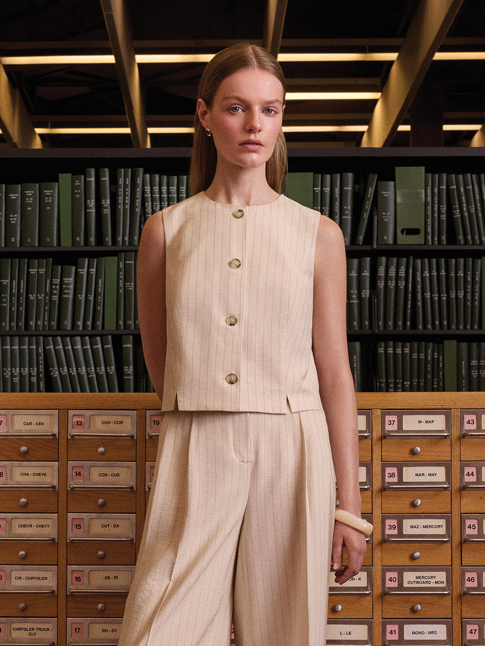 Striped Short Vest rw&co Exclusive Sale Price