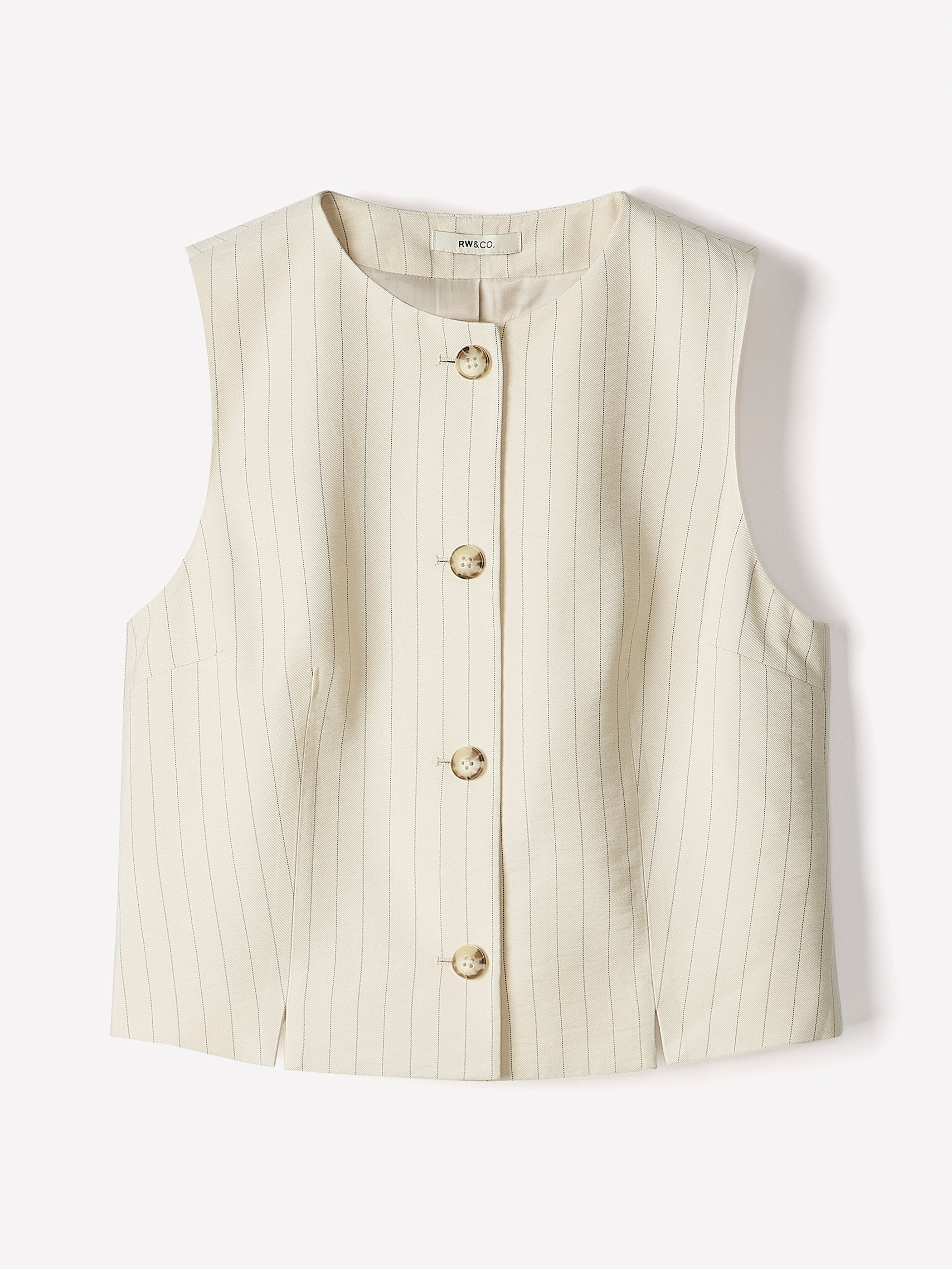 Striped Short Vest rw&co Exclusive Sale Price