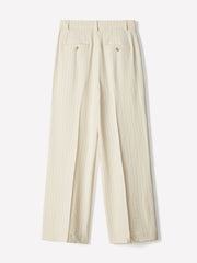 Striped High-Rise Wide-Leg Fluid Pant rw&co Special Offer
