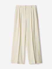 Striped High-Rise Wide-Leg Fluid Pant rw&co Special Offer