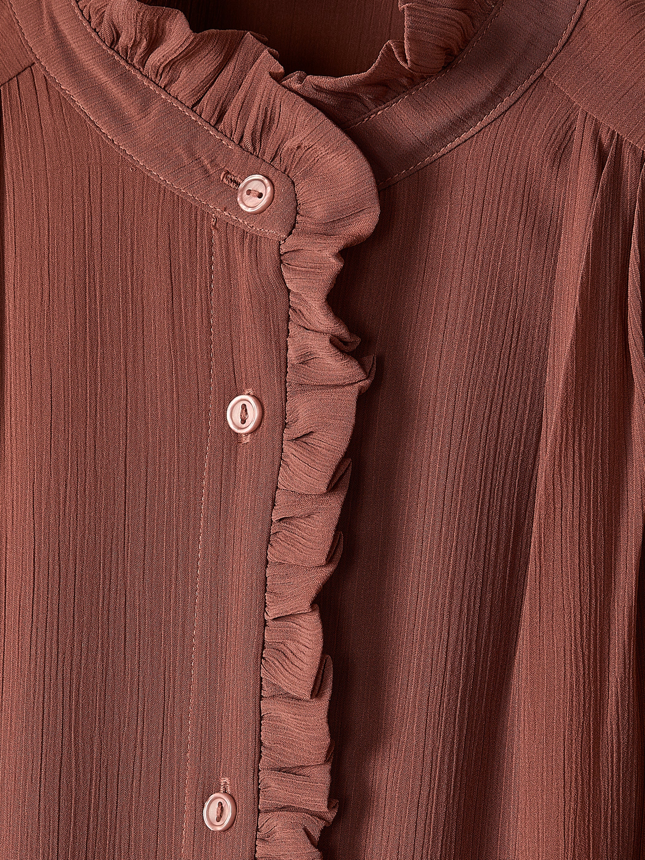 Long-Sleeve Mock-Neck Buttoned-Down Midi Dress rw&co Special Promo Price