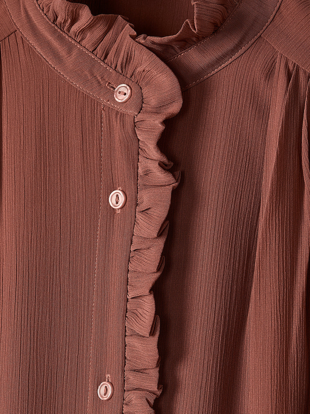 Long-Sleeve Mock-Neck Buttoned-Down Midi Dress rw&co Special Promo Price