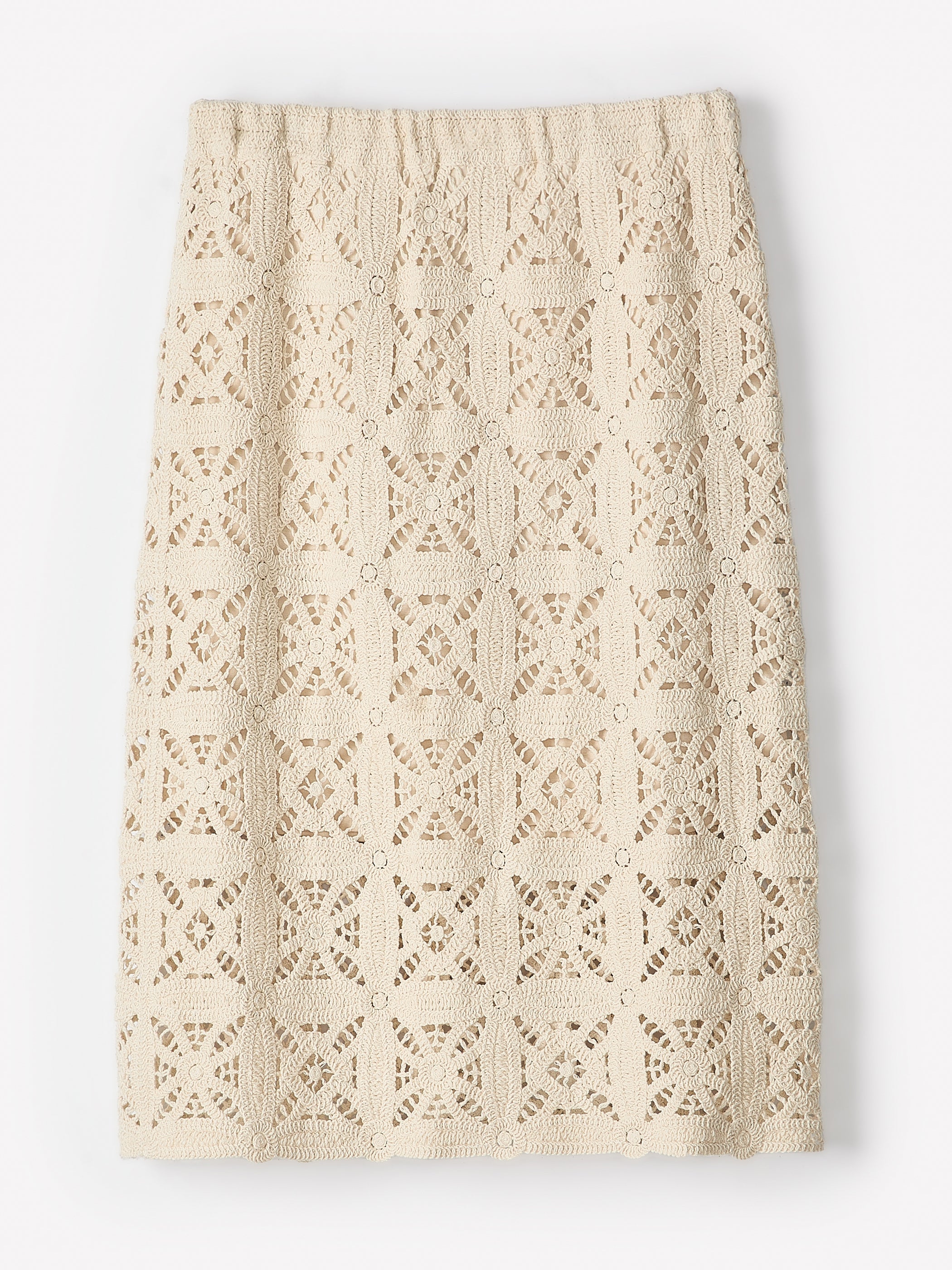 Straight Crochet Midi Skirt rw&co Limited Time Discount