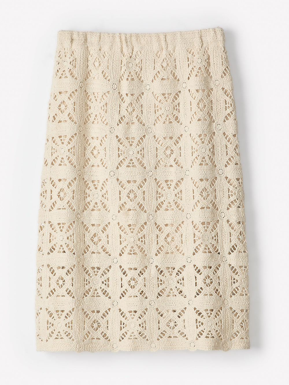Straight Crochet Midi Skirt rw&co Limited Time Discount