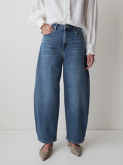 High-Rise Barrel Jeans rw&co Special Promo Price