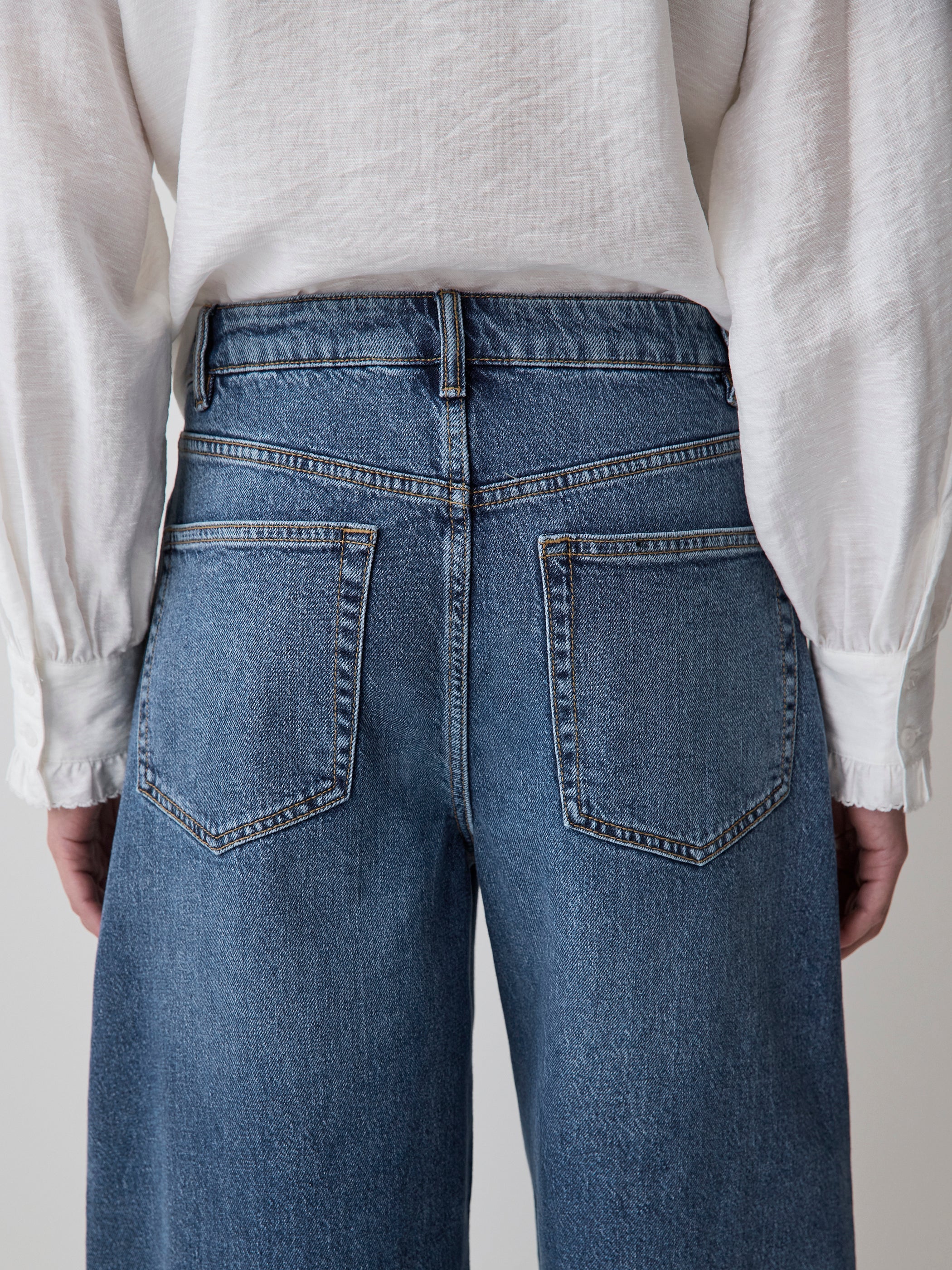 High-Rise Barrel Jeans rw&co Special Promo Price