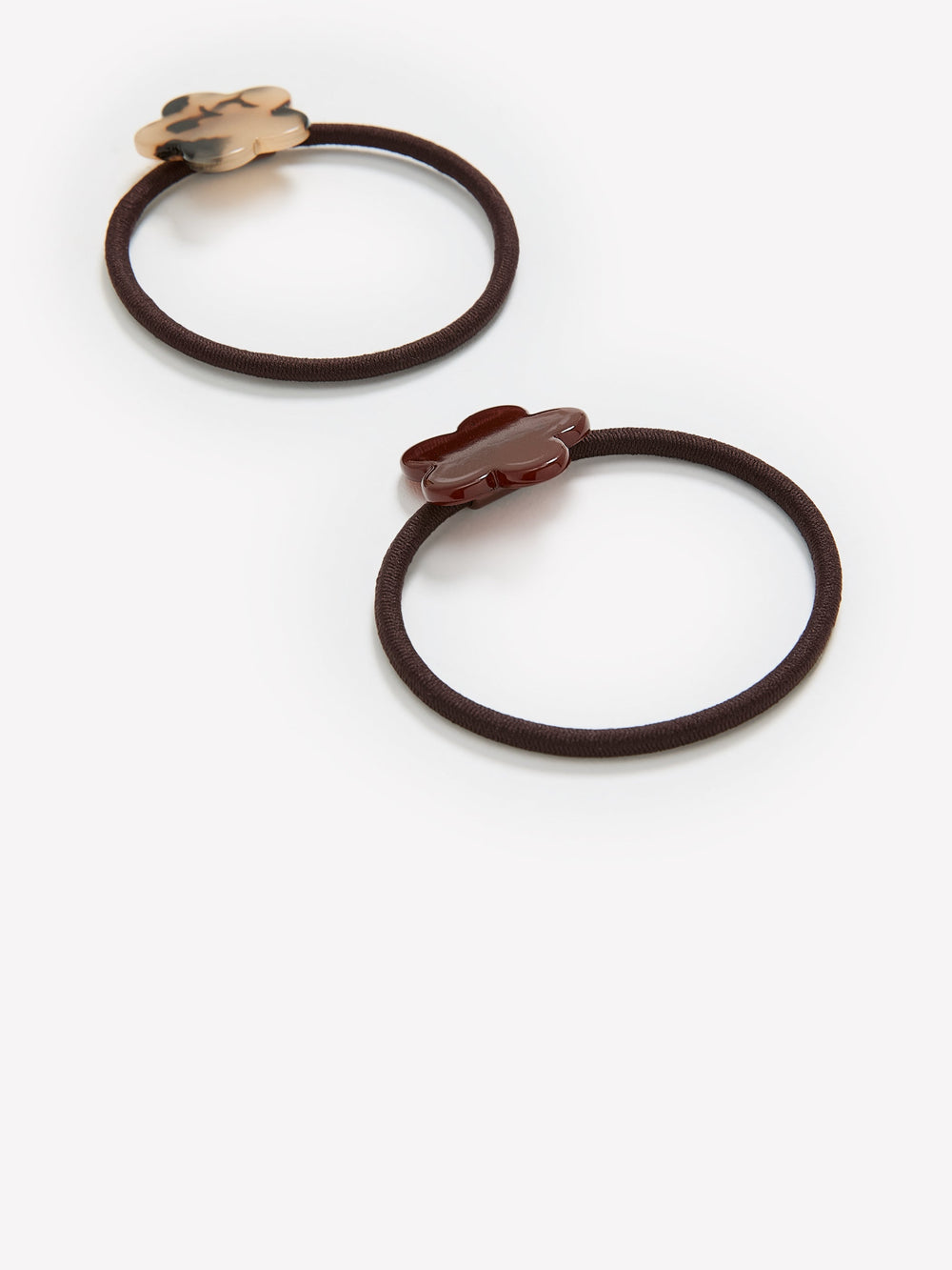 Hair Elastics with Acrylic Flower - Set of 2 rw&co Exclusive Sale Price
