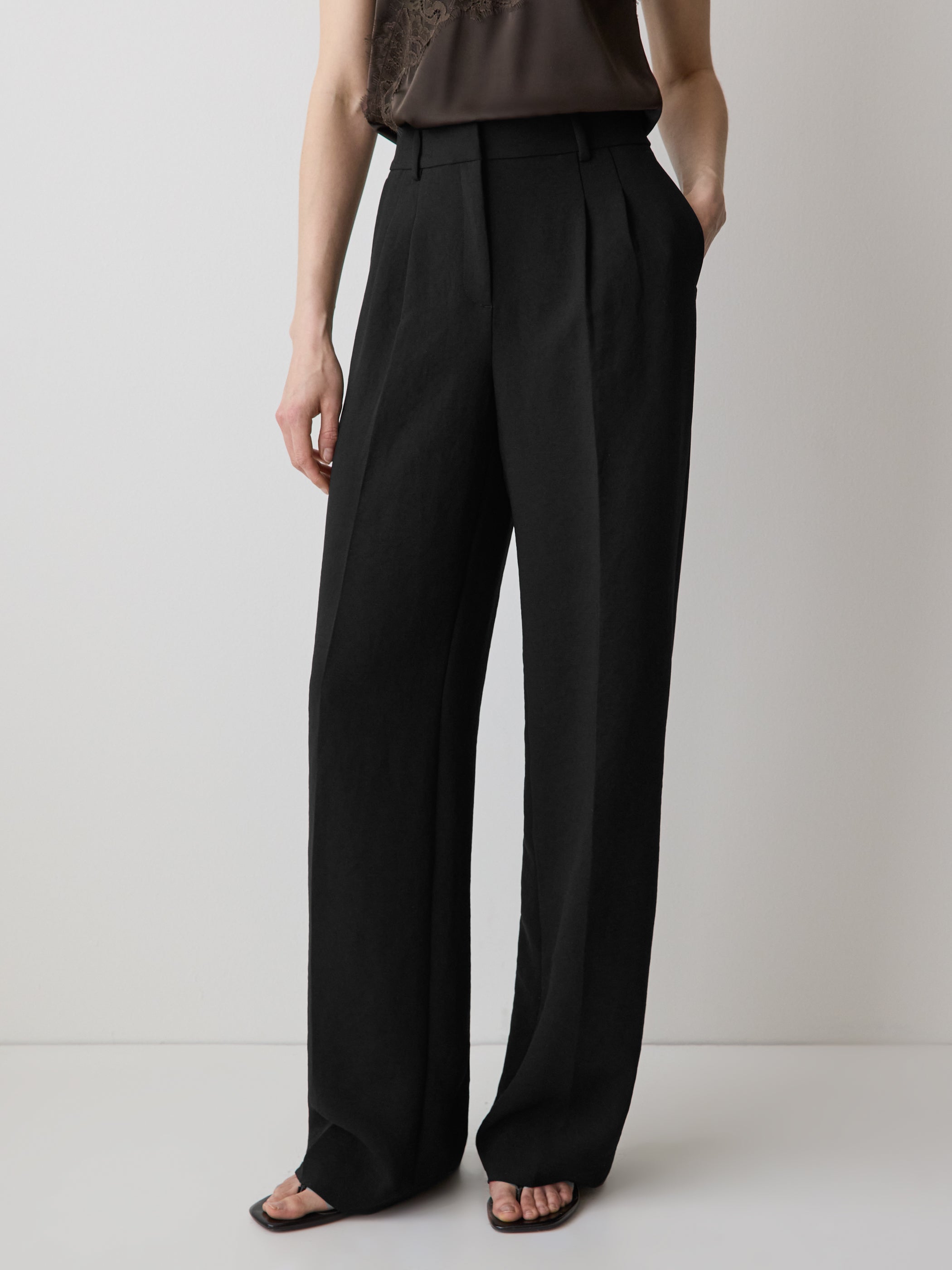 High-Rise Wide-Leg Pant rw&co On Sale