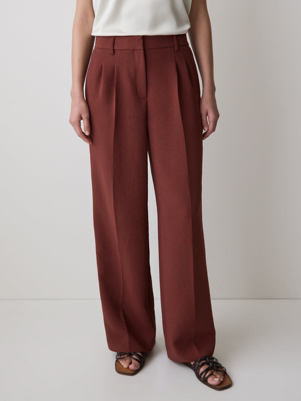High-Rise Wide-Leg Pant rw&co On Sale