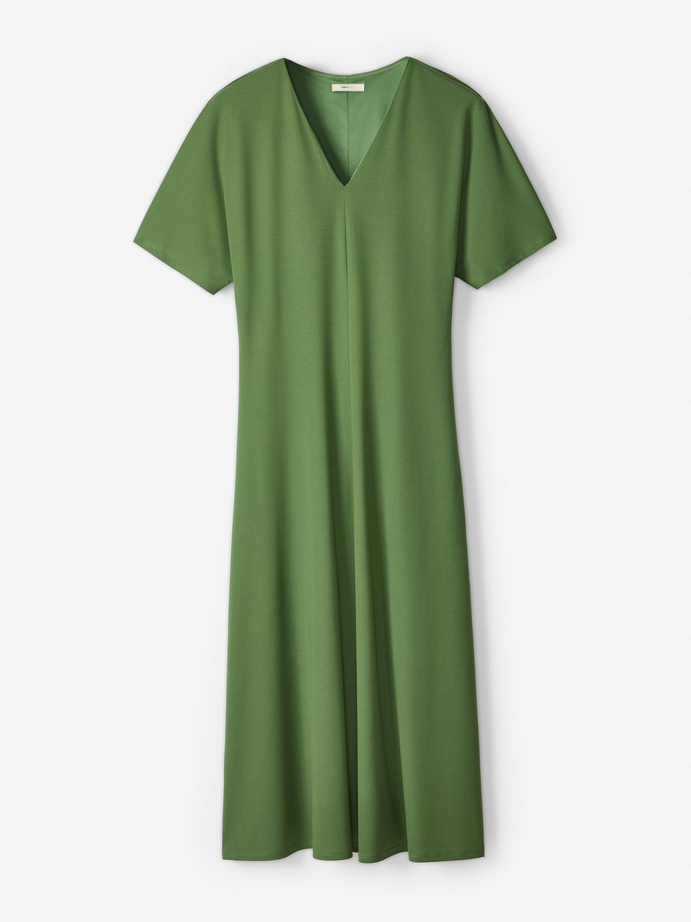 Short-Sleeve V-Neck Midi Dress rw&co Limited Time Discount