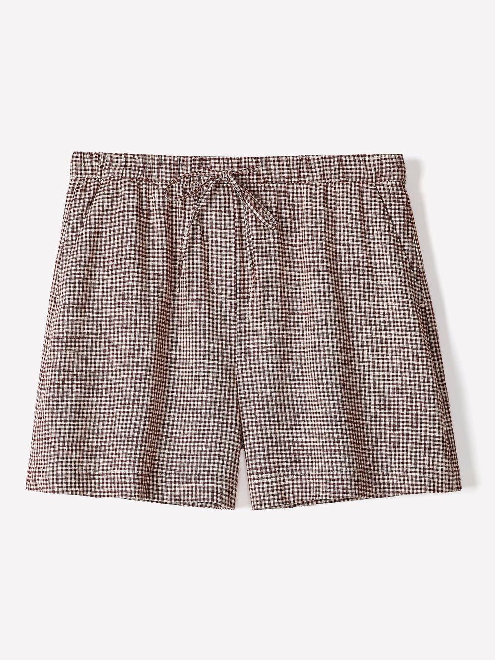 Linen-Blend Mid-Rise Pull-On Short rw&co On Sale
