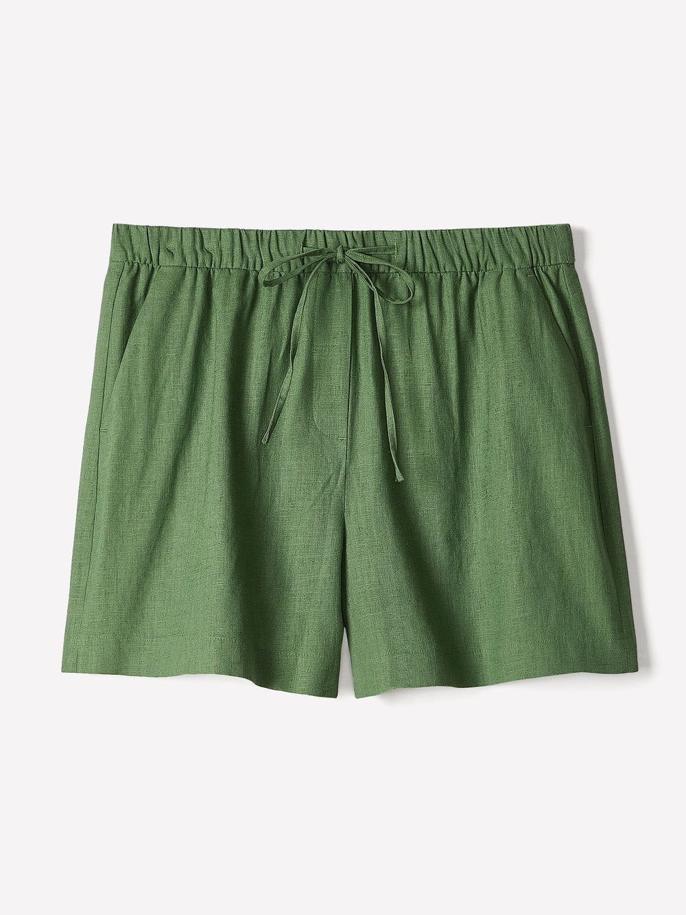 Linen-Blend Mid-Rise Pull-On Short rw&co Exclusive Sale Price