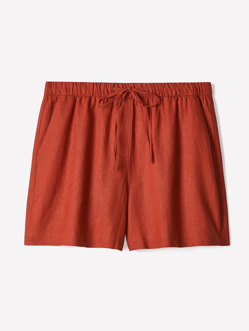 Linen-Blend Mid-Rise Pull-On Short rw&co Exclusive Sale Price