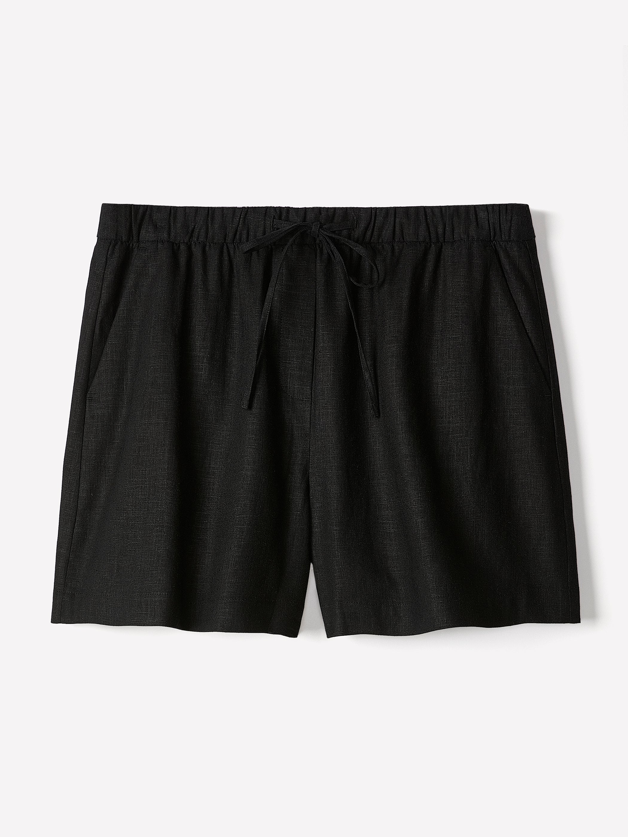 Linen-Blend Mid-Rise Pull-On Short rw&co Exclusive Sale Price