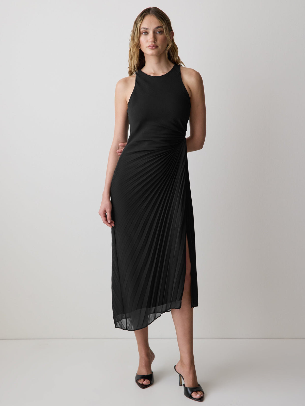 Sleeveless Midi Cocktail Dress rw&co Special Offer