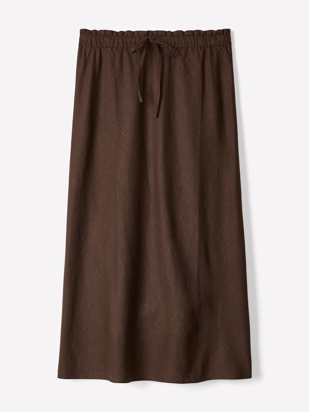 Linen-Blend Straight Midi Skirt rw&co Great Value Deal