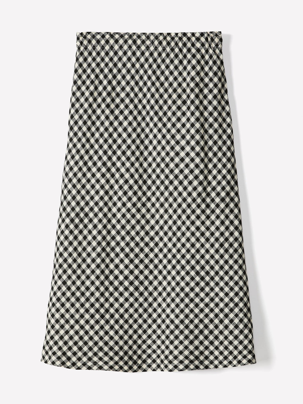 Linen-Blend Straight Midi Skirt rw&co On Sale