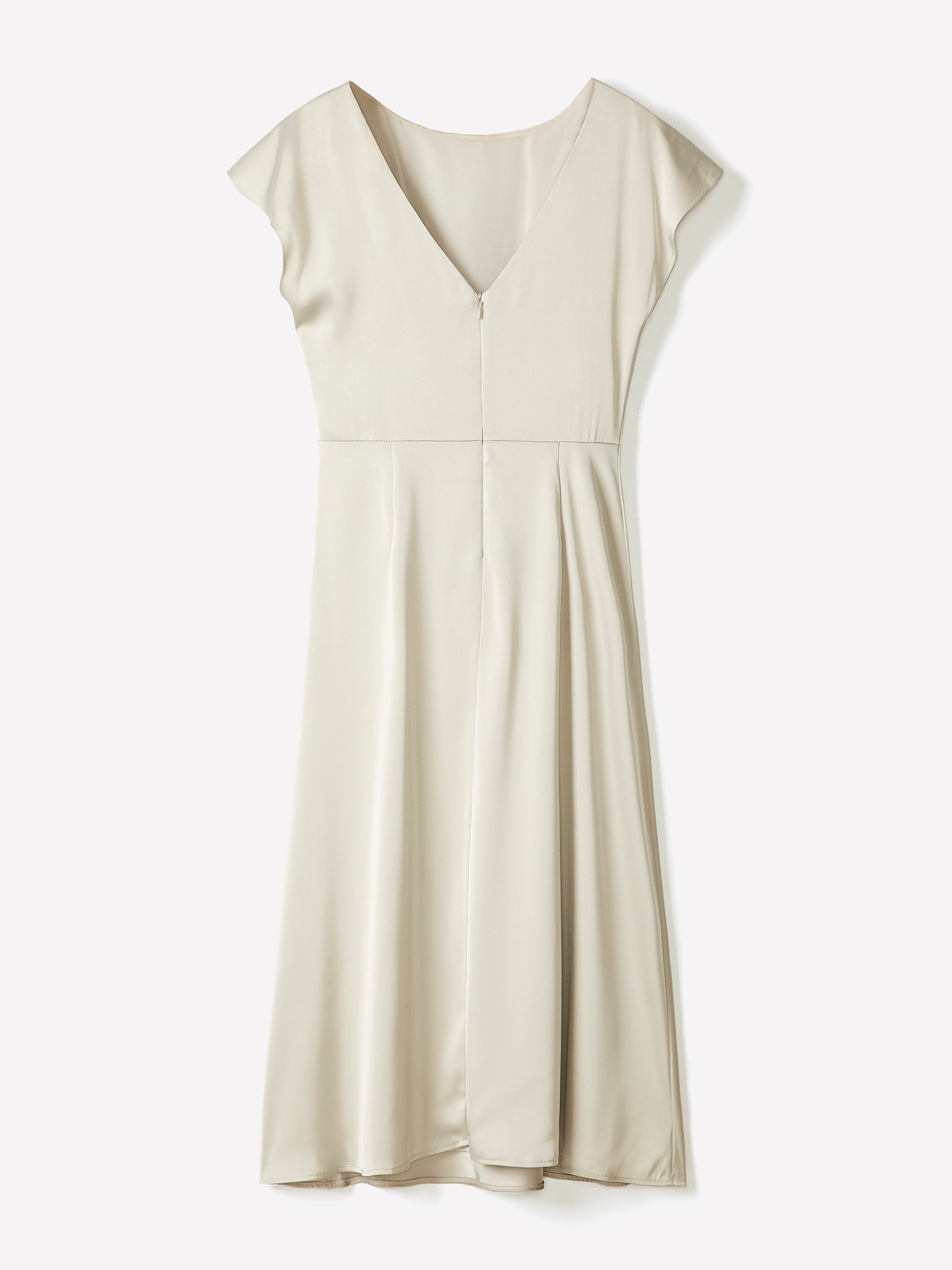 Short-Sleeve Cocktail Midi Dress with Draped Detail rw&co Great Value Deal