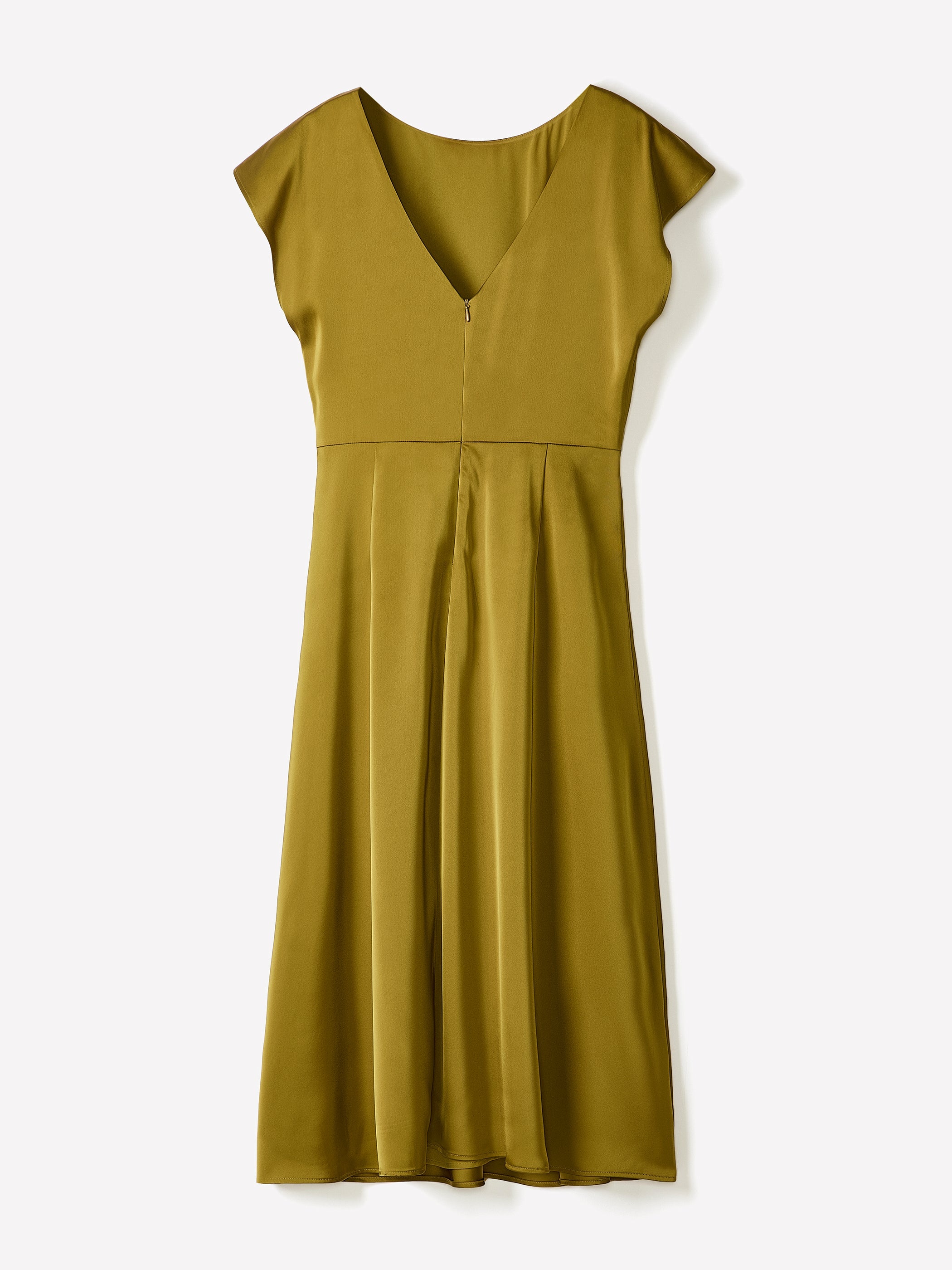 Short-Sleeve Cocktail Midi Dress with Draped Detail rw&co Great Value Deal