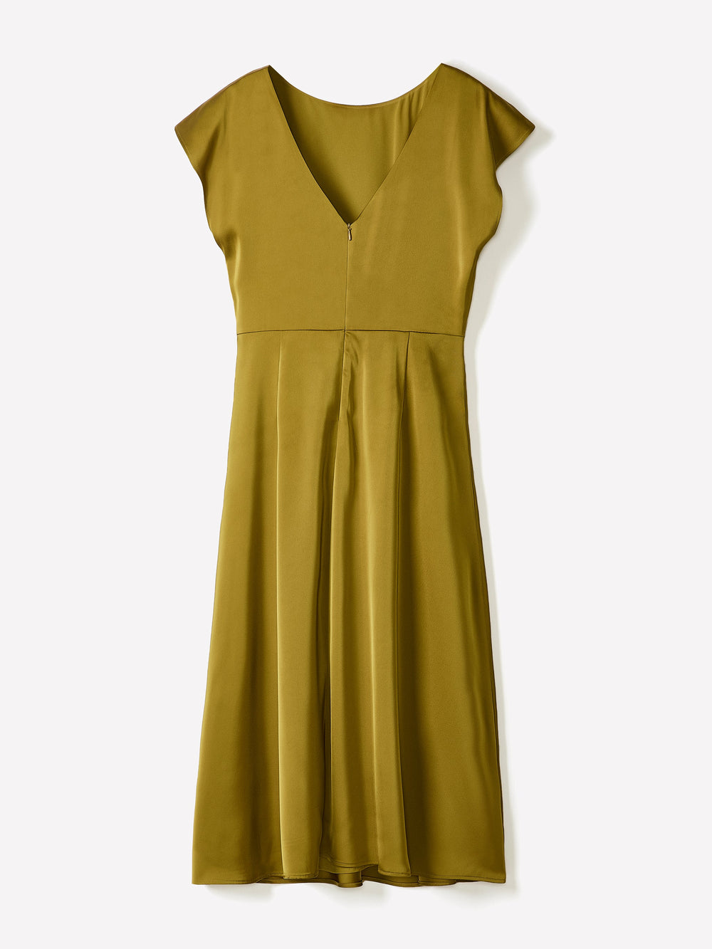 Short-Sleeve Cocktail Midi Dress with Draped Detail rw&co Great Value Deal
