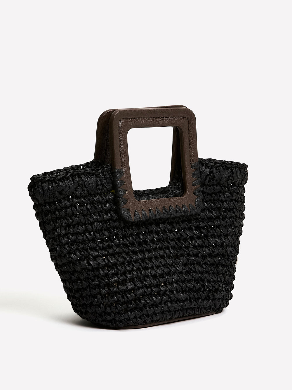 Straw Handbag with Square Handle rw&co Special Promo Price