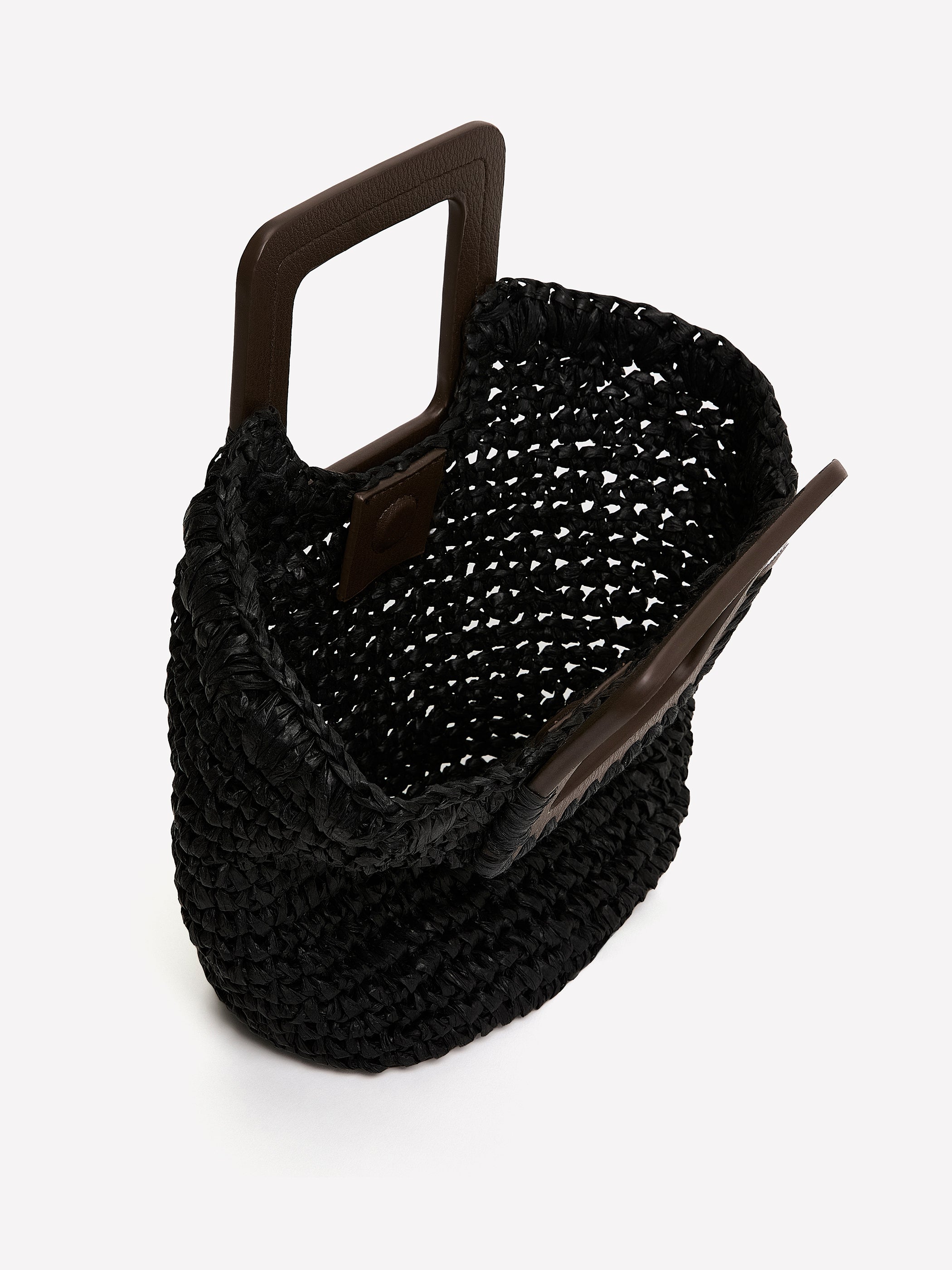 Straw Handbag with Square Handle rw&co Special Promo Price