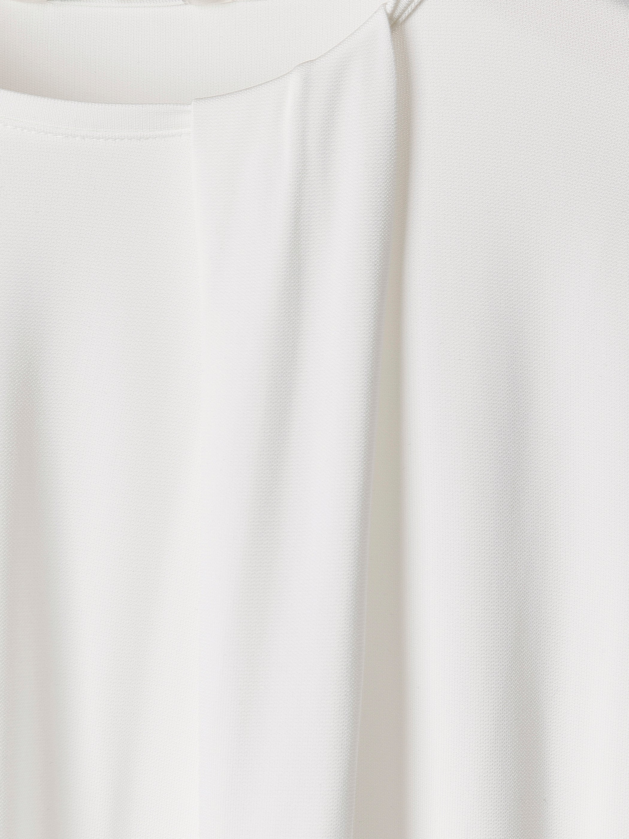 Short-Sleeve Crew-Neck Top with Pleated Detail rw&co On Sale