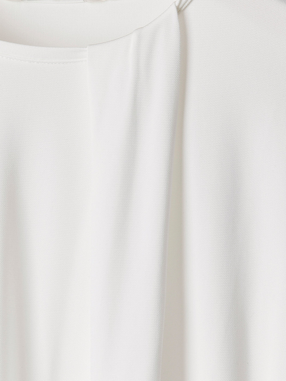 Short-Sleeve Crew-Neck Top with Pleated Detail rw&co On Sale