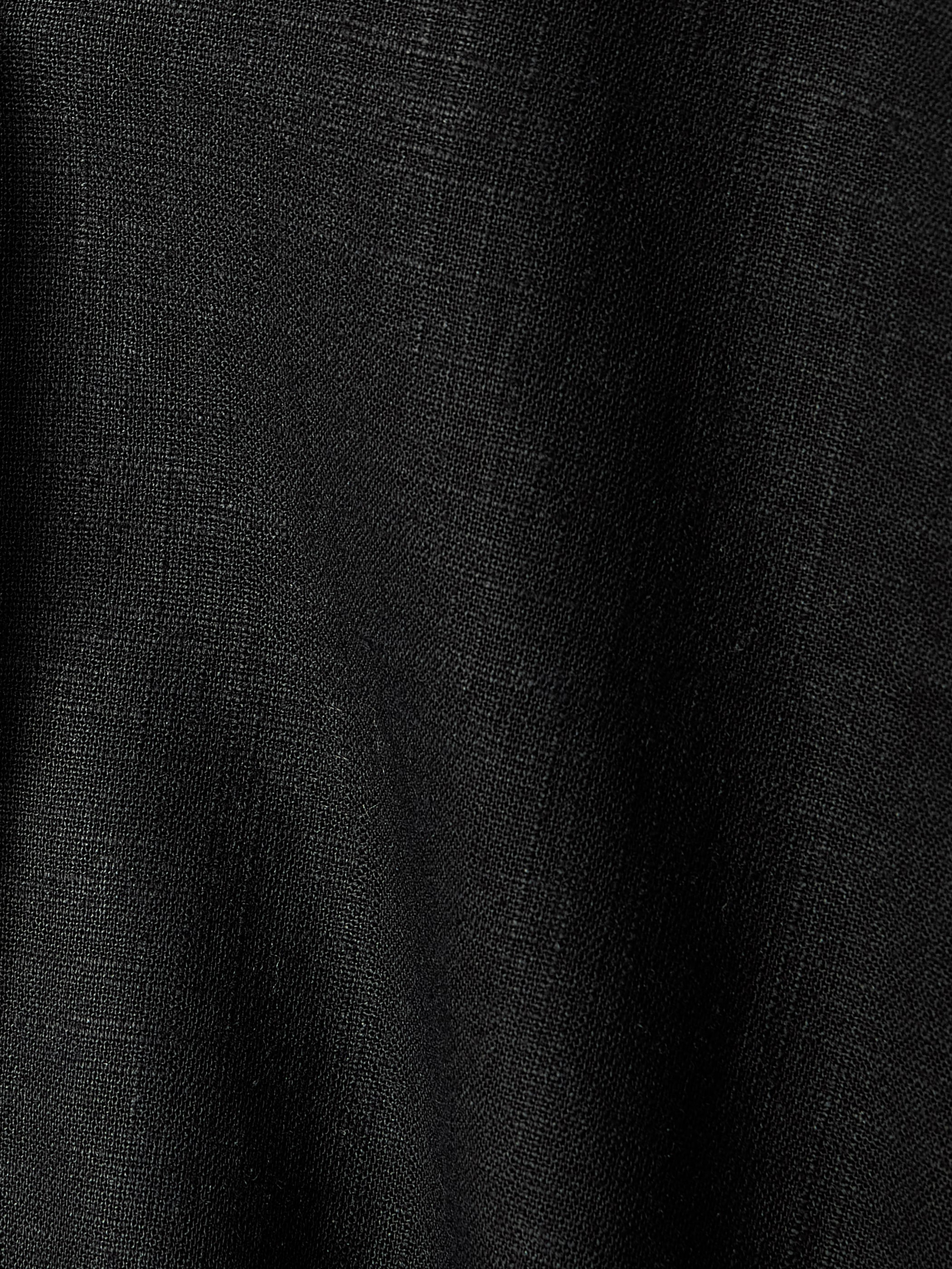 Linen-Blend Short-Sleeve Blouse with Shirt Collar rw&co On Sale