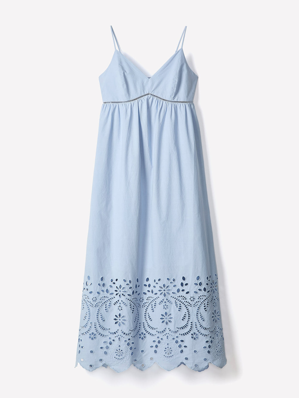 Sleeveless Sweetheart Maxi Dress with Eyelets rw&co On Sale