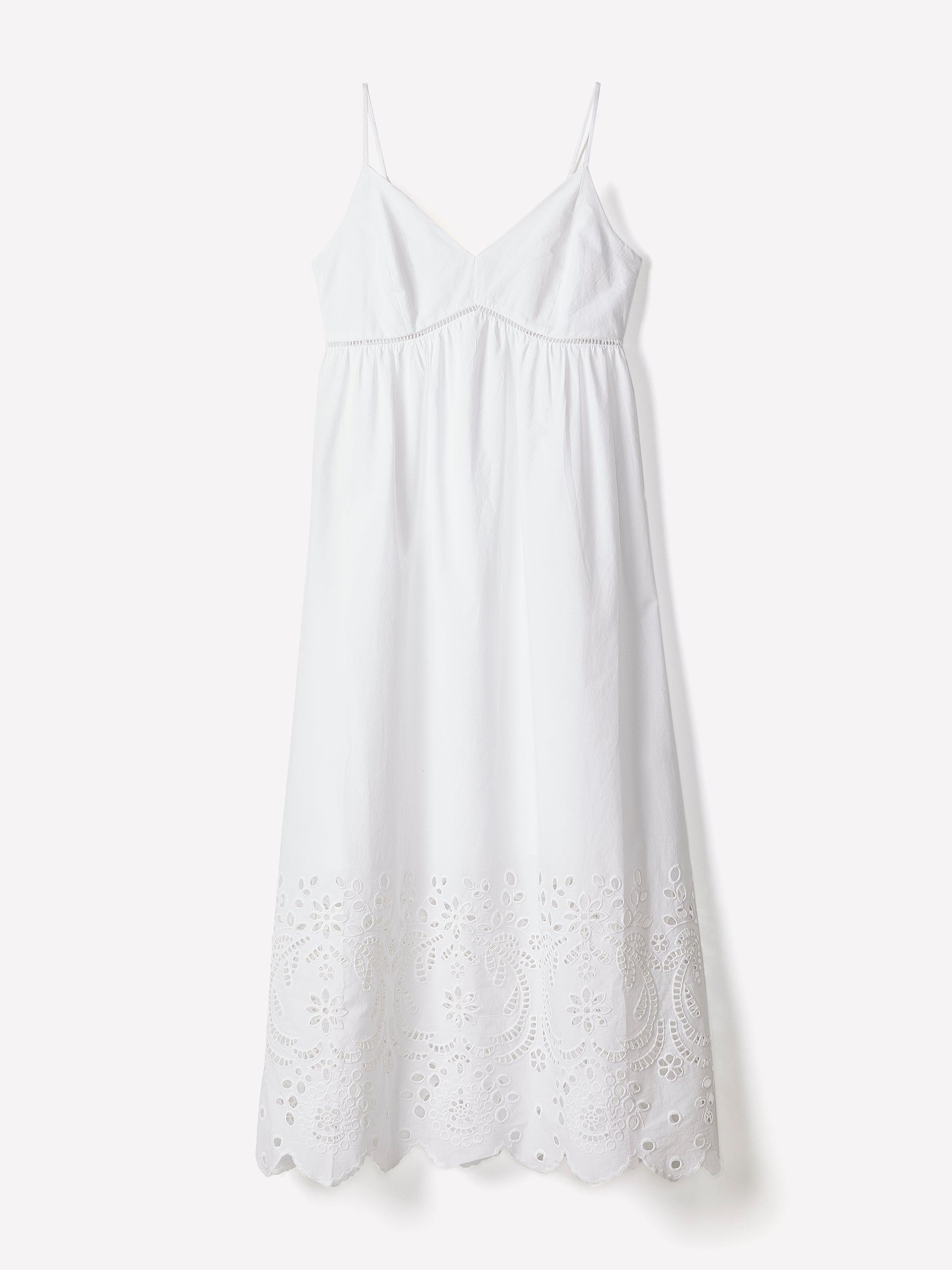 Sleeveless Sweetheart Maxi Dress with Eyelets rw&co On Sale