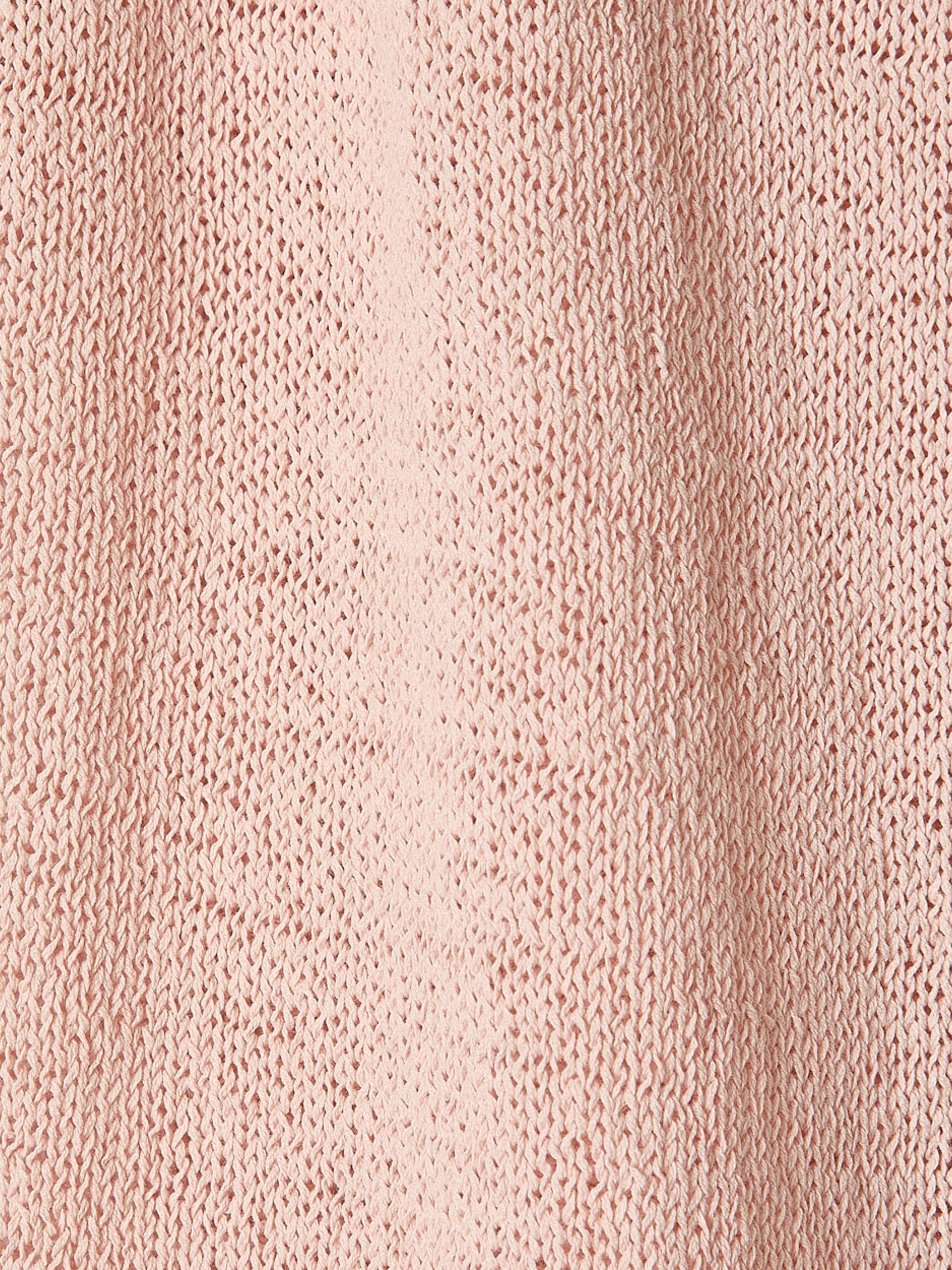 Cap-Sleeve Tape-Yarn Sweater rw&co Exclusive Sale Price