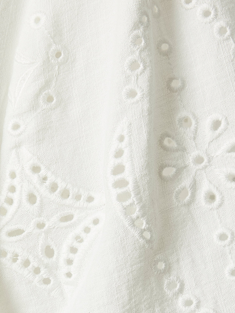 Split-Neck Flare Mini Dress with Embroideries rw&co Great Value Deal