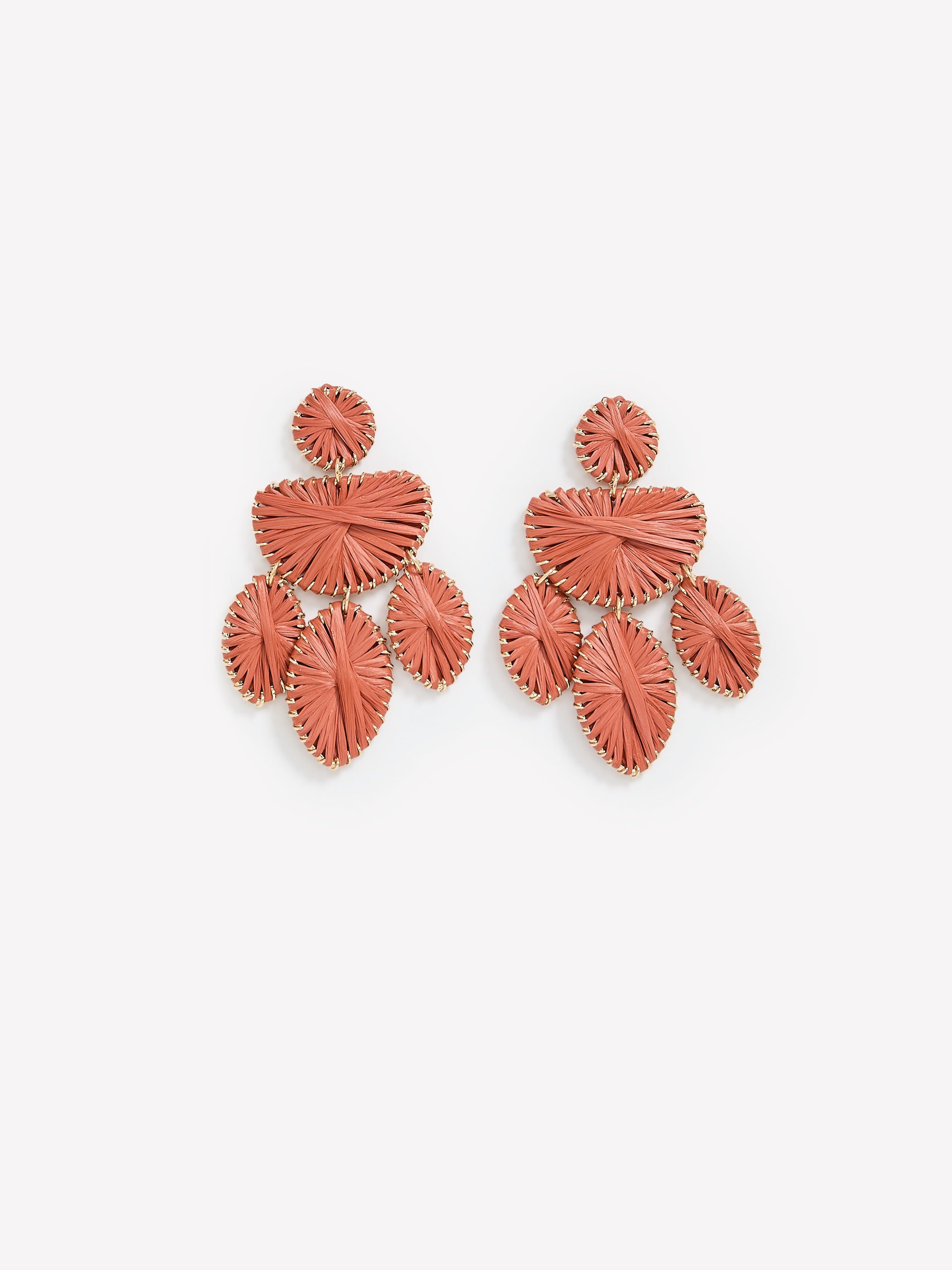 Earrings with Raffia Pendants rw&co Limited Time Discount