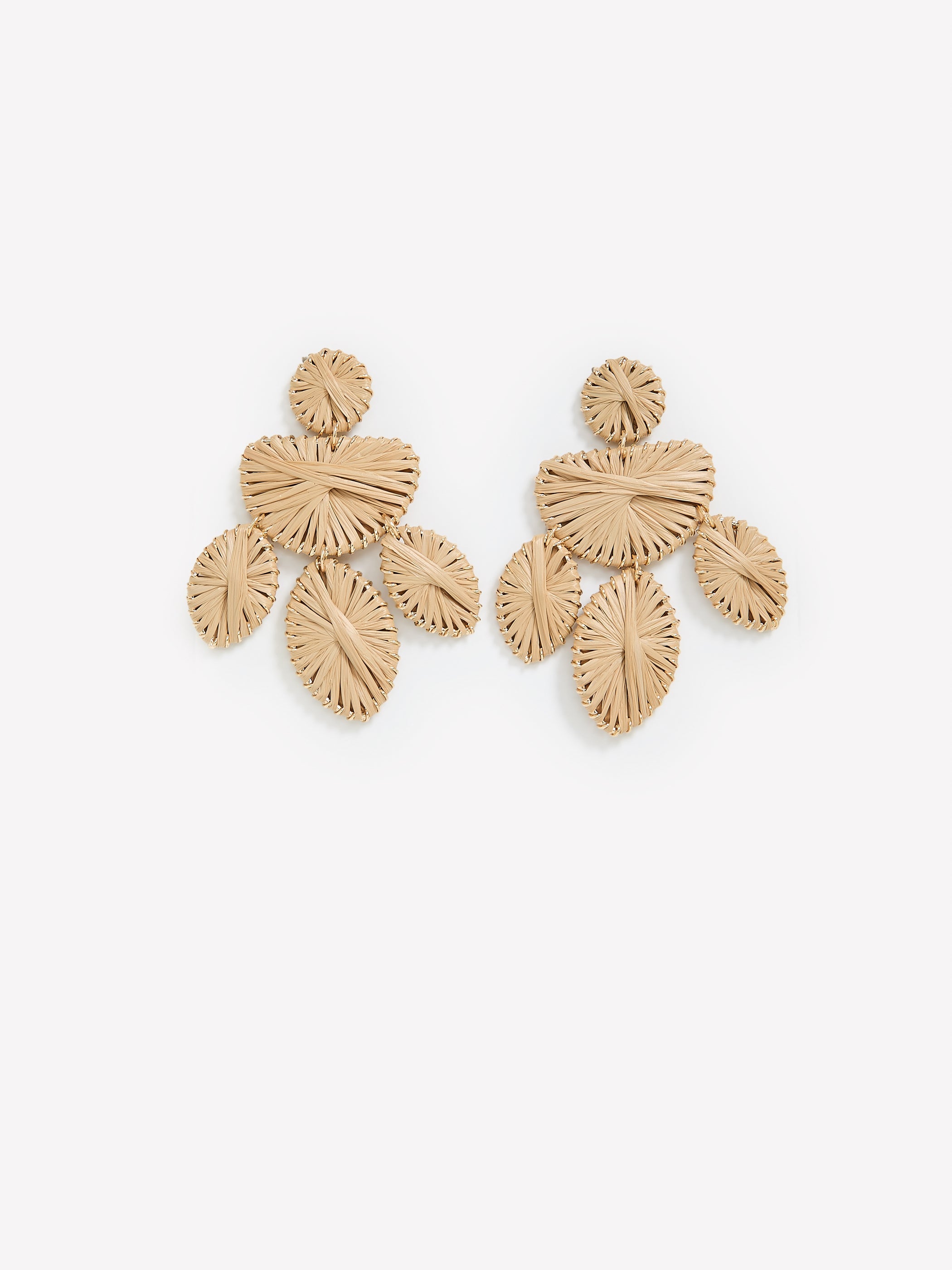 Earrings with Raffia Pendants rw&co Limited Time Discount