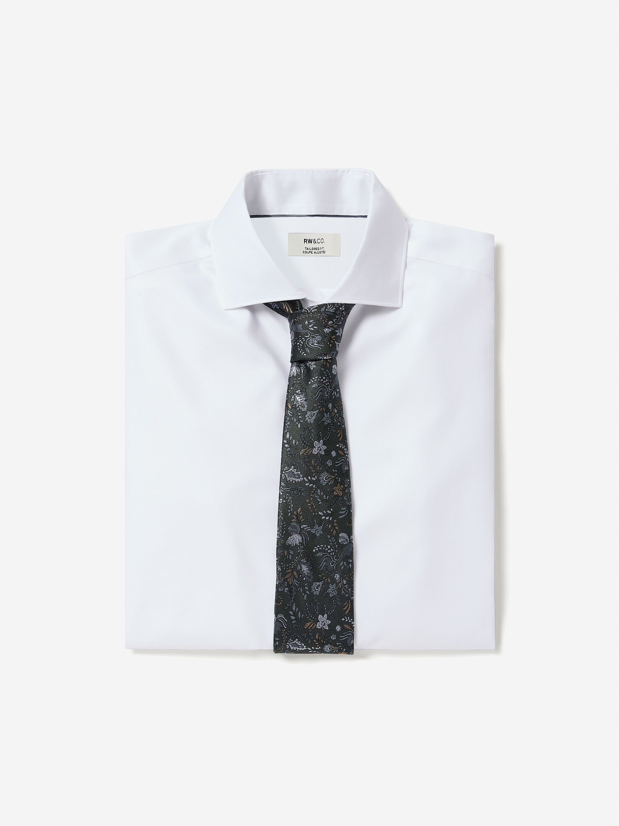 Tailored-Fit Supima Cotton Dress Shirt rw&co Exclusive Sale Price
