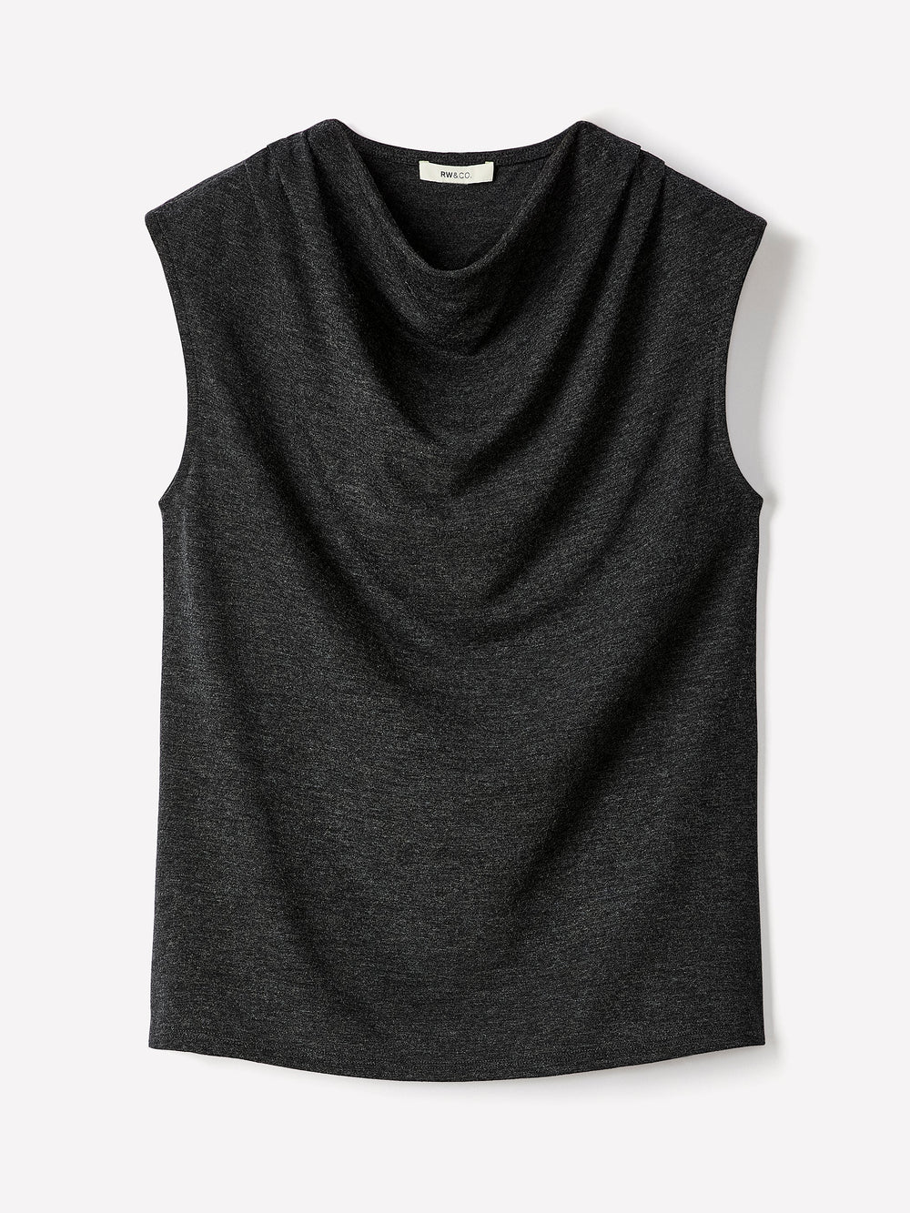 Sleeveless Top with Cowl Neckline rw&co Limited Time Discount