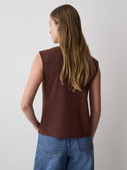 Sleeveless Top with Cowl Neckline rw&co Limited Time Discount