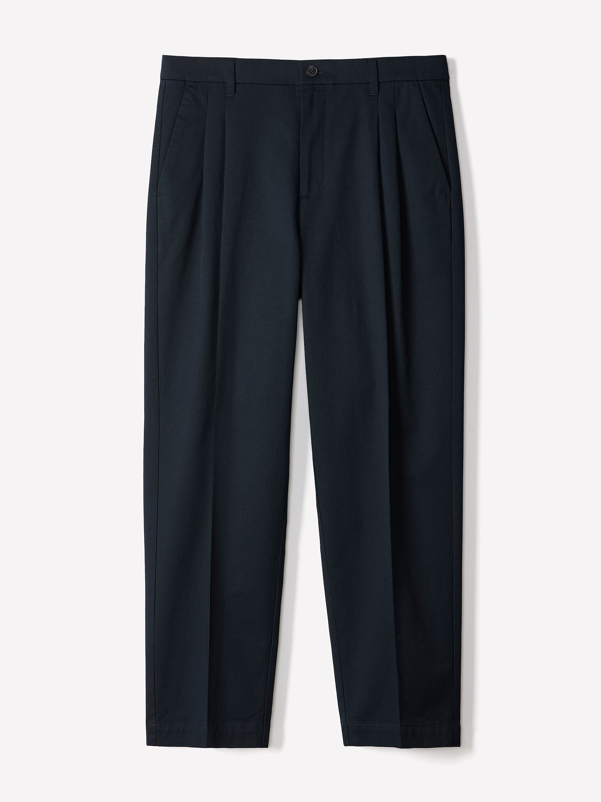 Loose Straight-Leg Pleated Chino Pant rw&co Great Value Deal