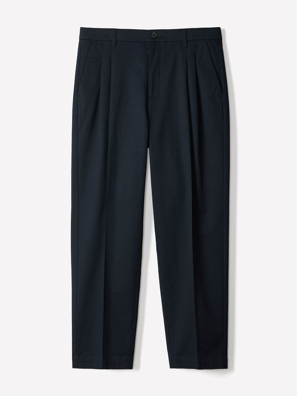 Loose Straight-Leg Pleated Chino Pant rw&co Great Value Deal