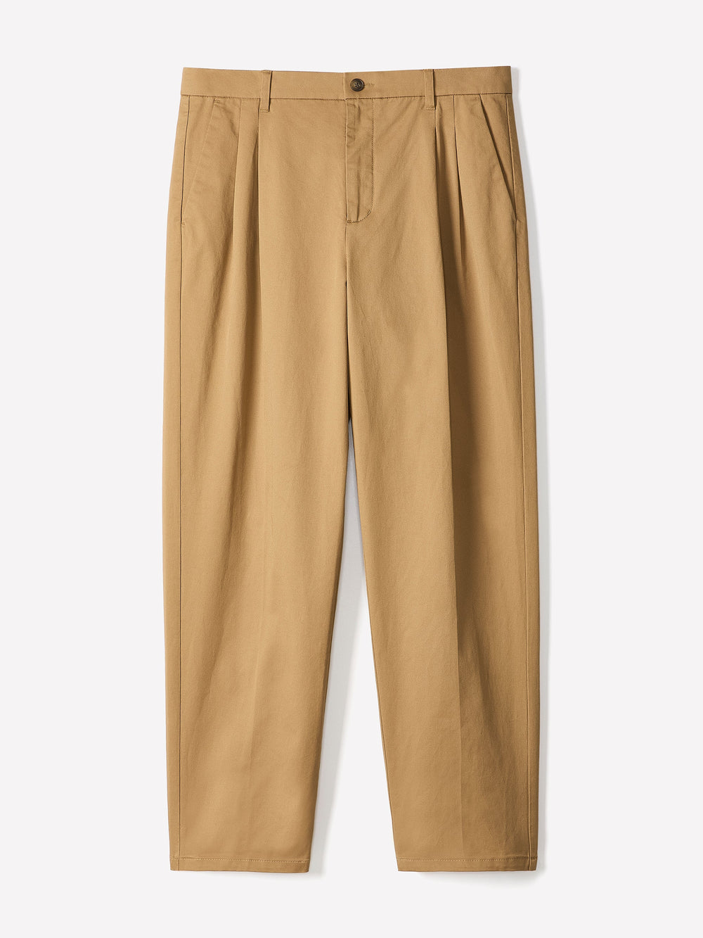 Loose Straight-Leg Pleated Chino Pant rw&co Great Value Deal