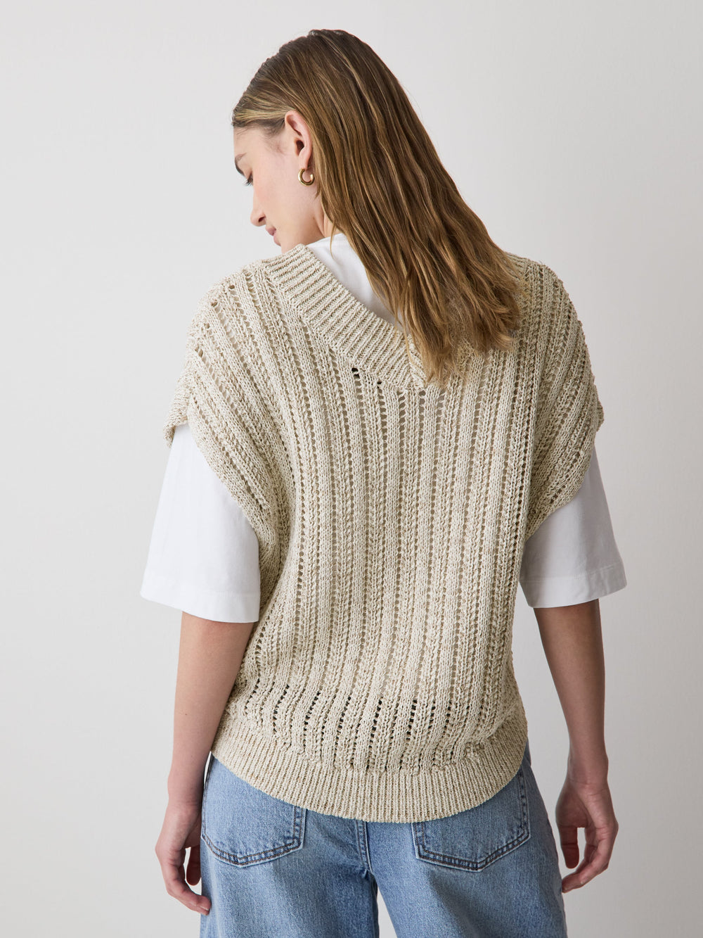 Sleeveless V-Neck Sweater Vest rw&co Special Promo Price