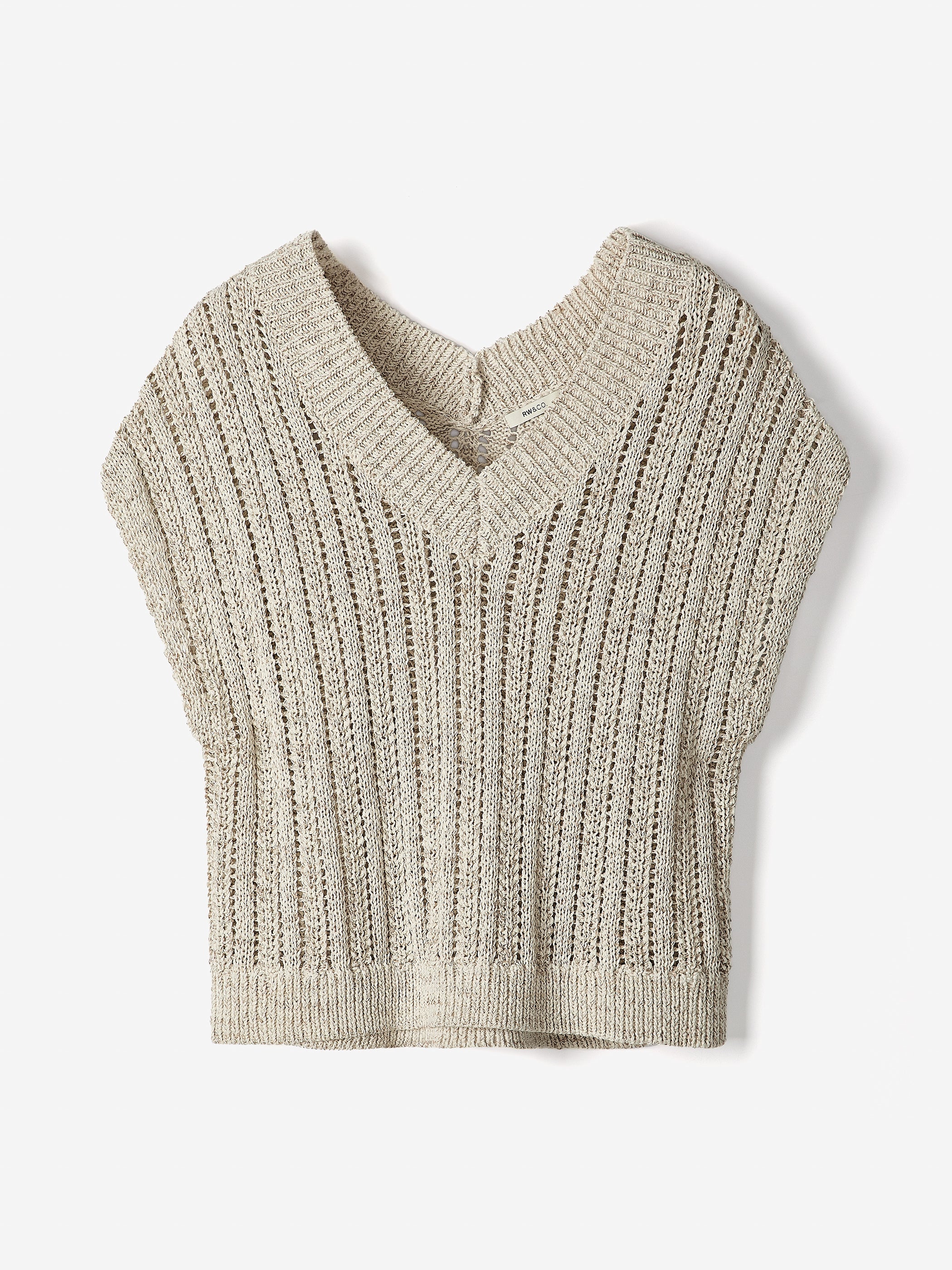 Sleeveless V-Neck Sweater Vest rw&co Special Promo Price