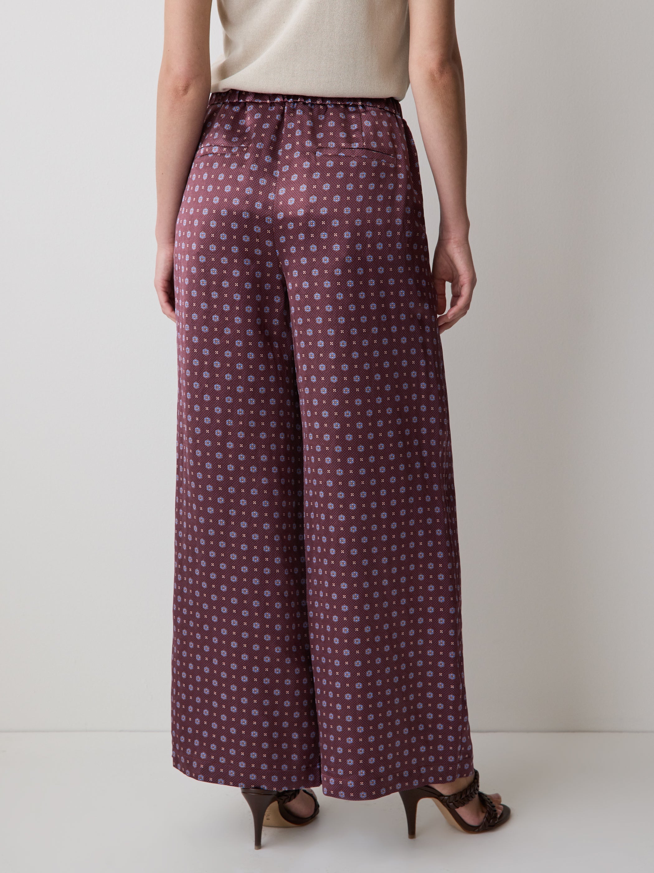 Pull-On Mid-Rise Wide-Leg Pant rw&co Limited Time Discount